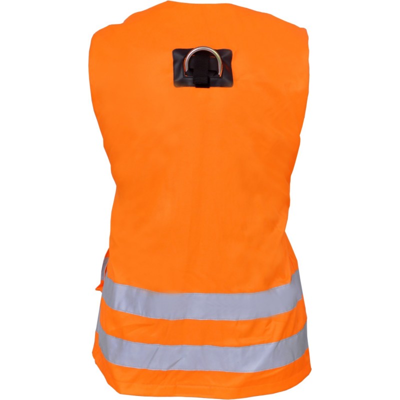 KRATOS SAFETY REFLEX 2 – Auffanggurt mit orangefarbener Warnweste – Produktansicht