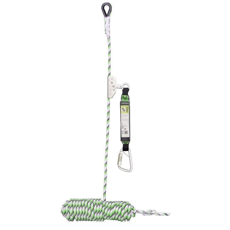 KRATOS SAFETY NIRO-S, Mitlaufendes Auffanggerät auf Kernmantelseil Länge 20 Meter, mit Bandfalldämpfer – FA2010220A
