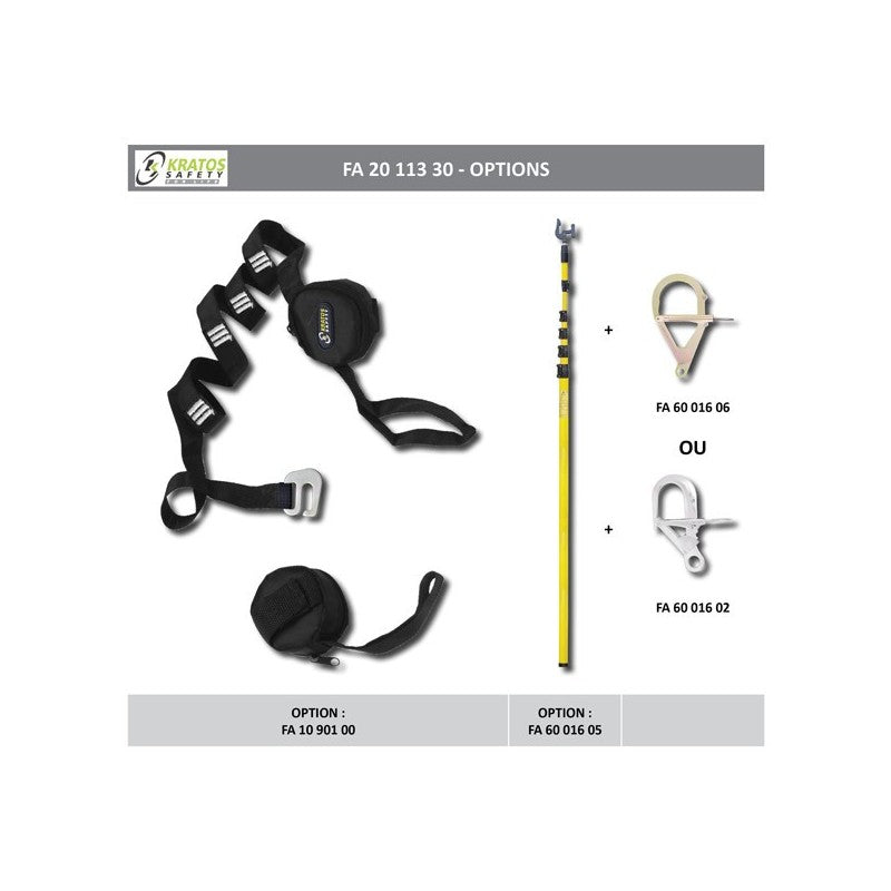 KRATOS SAFETY 2 in 1 Auffangsystem mit integriertem Rettungssystem, 30 m – FA2011330