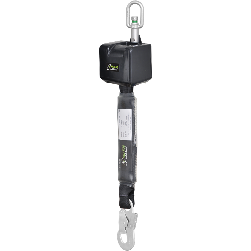KRATOS SAFETY VORAS Höhensicherungsgerät mit Gurtband Breite 50 mm, Länge 2,50 m – FA2030102