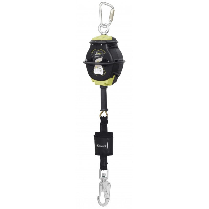 KRATOS SAFETY HELIXON-S Absturzsicherung mit automatischem Rückzug an Drahtseilaus verzinktem Stahl 7 m bereits ausgerüstet mit Exoskelett – FA2040207EXO