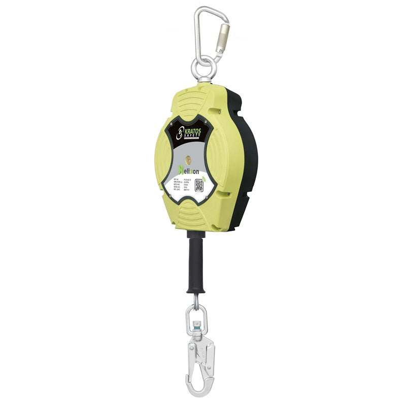 KRATOS SAFETY HELIXON Stahldrahtseil, Höhensicherungsgerät mit automatischem Rückzug 20 m, Nur für den vertikalen Gebrauch – FA2040220