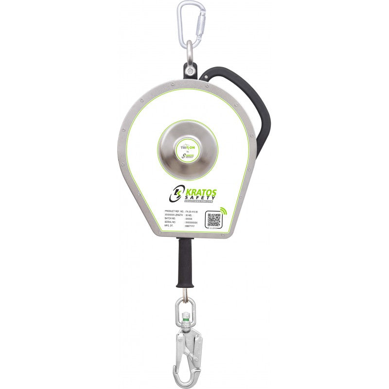 KRATOS SAFETY TRITON, dicht Höhensicherungsgerät mit automatischem Rückzug, Edelstahldrahtseil 30 m – FA2041030