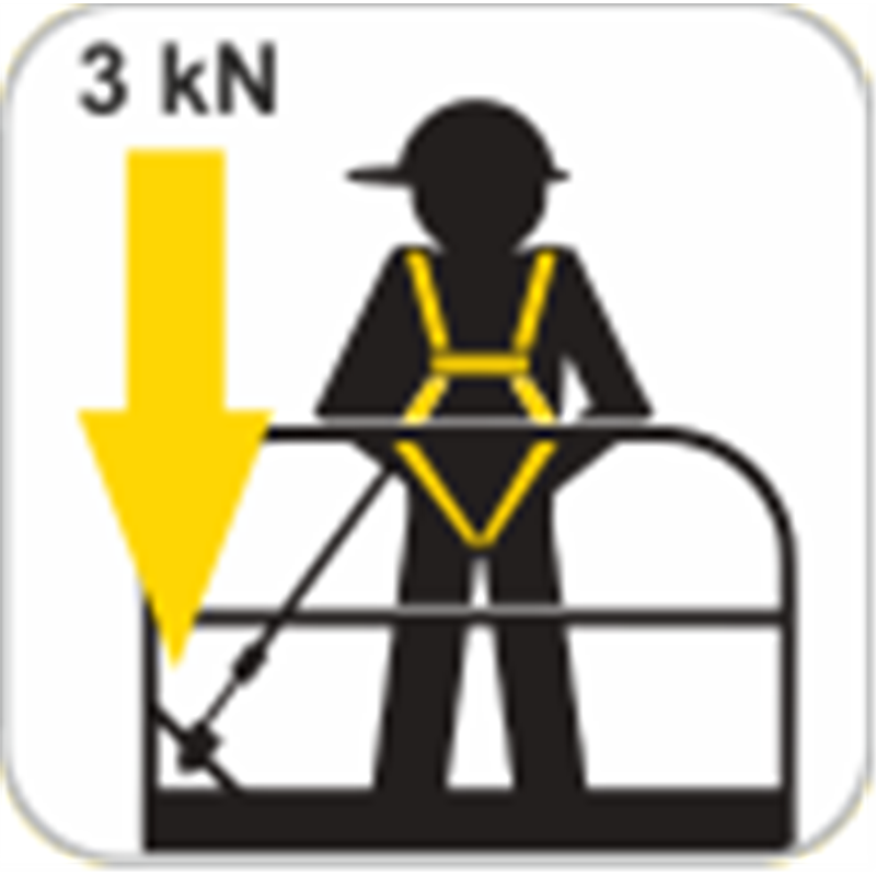 KRATOS SAFETY OLYMPE-S Gurtband, Höhensicherungsgerät Länge 1,75 m - für Arbeitsbühne – FA2050301