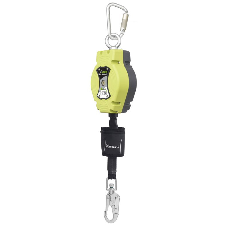 KRATOS SAFETY HELIXON-S Polyestergurtband, Höhensicherungsgerät mit automatischem Rückzug 6 m – FA2050406