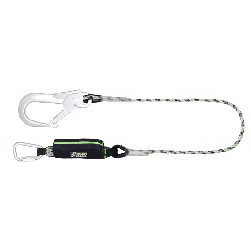 KRATOS SAFETY CURIOSITY-S – Verbindungsmittel aus Kernmantelseil mit Aluminiumkarabinern – 1 m – FA3052210
