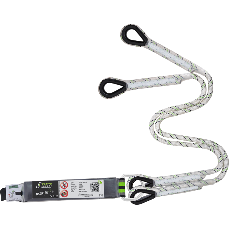 KRATOS SAFETY HOPE – Y-Verbindungsmittel aus Kernmantelseil ohne Karabiner – 1,30 m – FA3060013