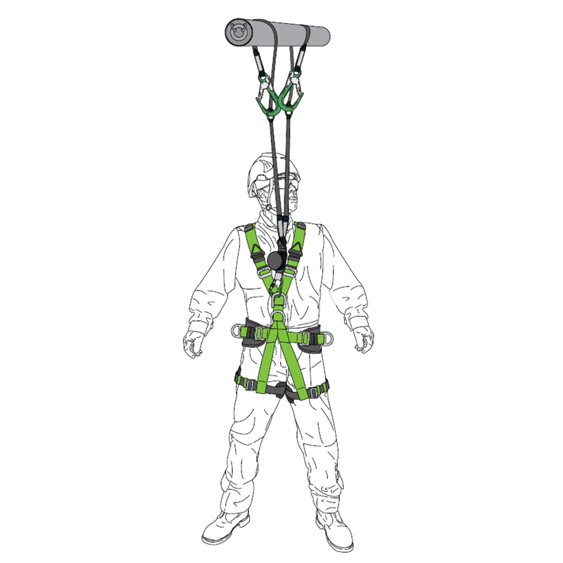 KRATOS SAFETY GRAVITY-S – Y-Verbindungsmittel mit Tie-Back-System – 2 m – FA3082420