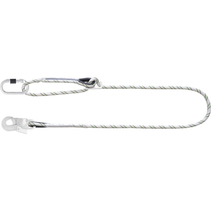 KRATOS SAFETY Kernmantel-Positionierer mit Kürzungsschnalle, 2 m – 1,20–2,00 m – FA4090220