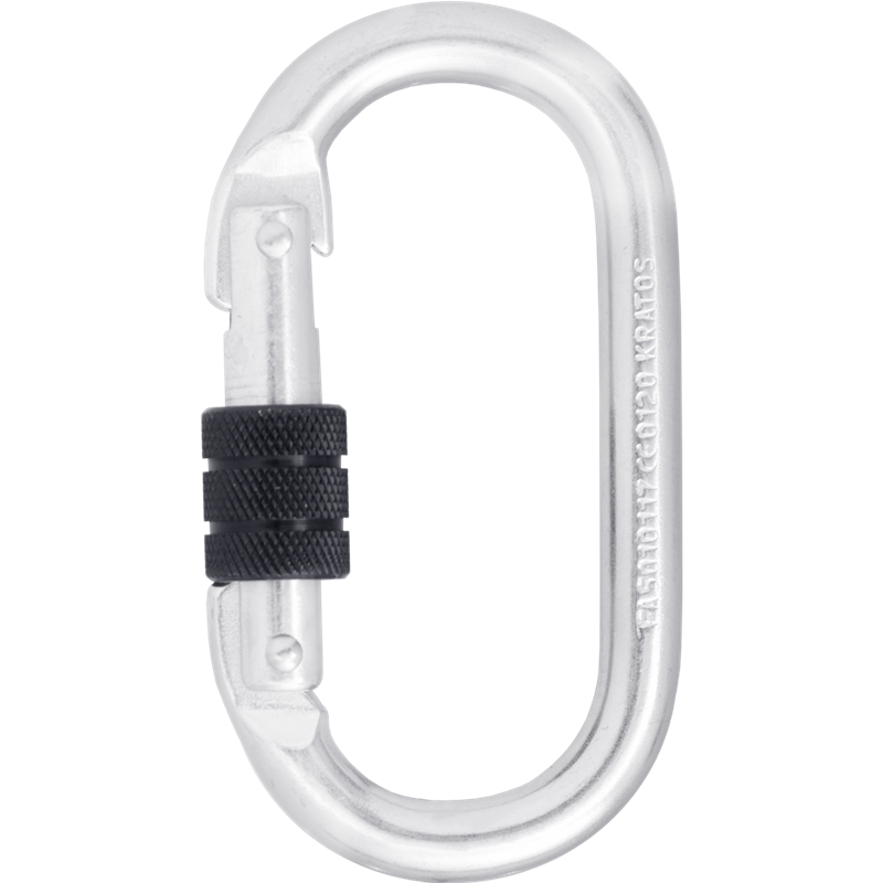 KRATOS SAFETY FA5010117 – Stahlkarabiner mit Schraubverschluss – 18 mm