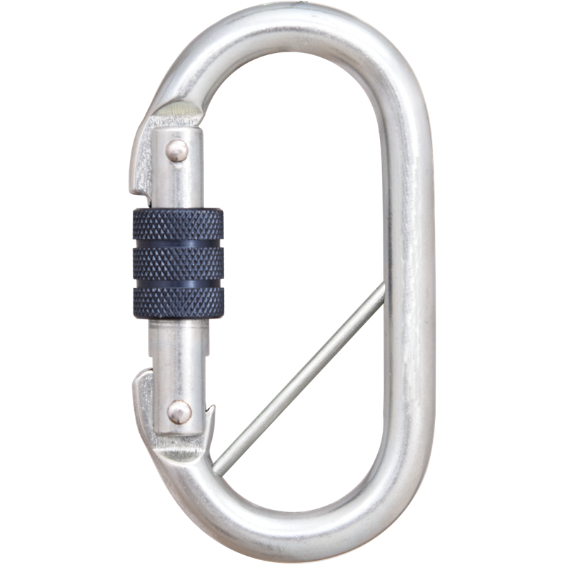 KRATOS SAFETY FA5010217 – Stahl-Schraubkarabiner mit Sicherheitsriegel – 18 mm