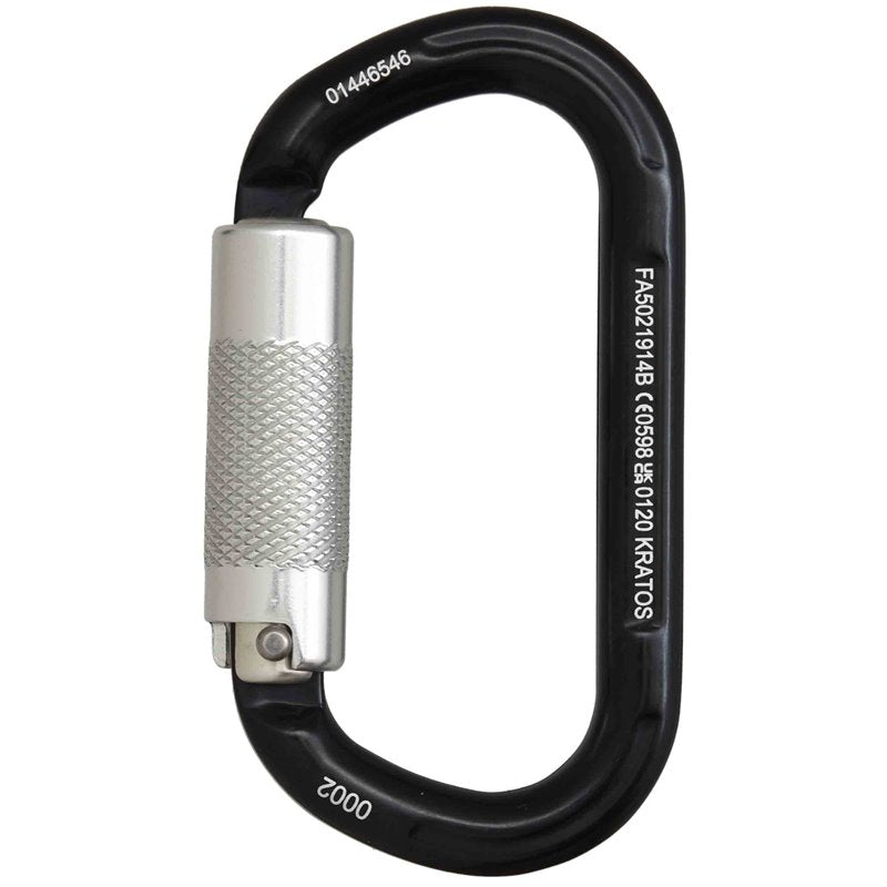 KRATOS SAFETY FA5021914B – Aluminiumkarabiner Twist-Lock Keylock – 14 mm