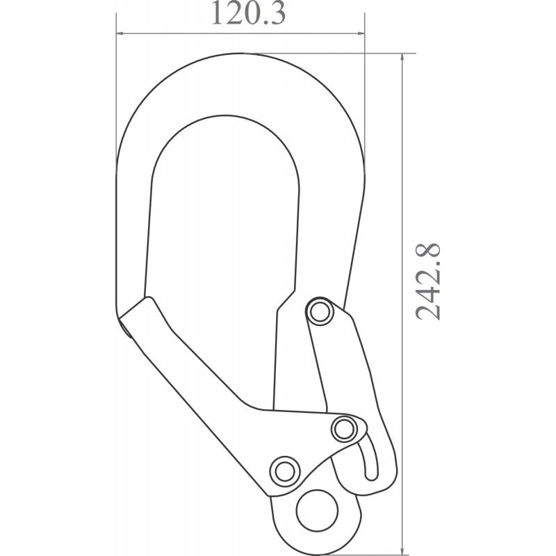 KRATOS SAFETY FA5022255 – DIELECTRI Gerüsthaken – 57 mm