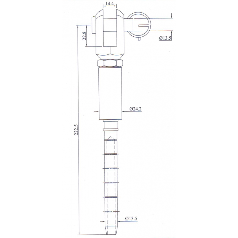 KS 4000 – Klemmendschloss für 8-mm-Drahtseil – FA6020500