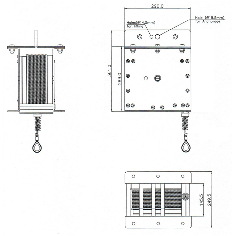 KRATOS SAFETY LA10100016 – Lastsicherungsgerät