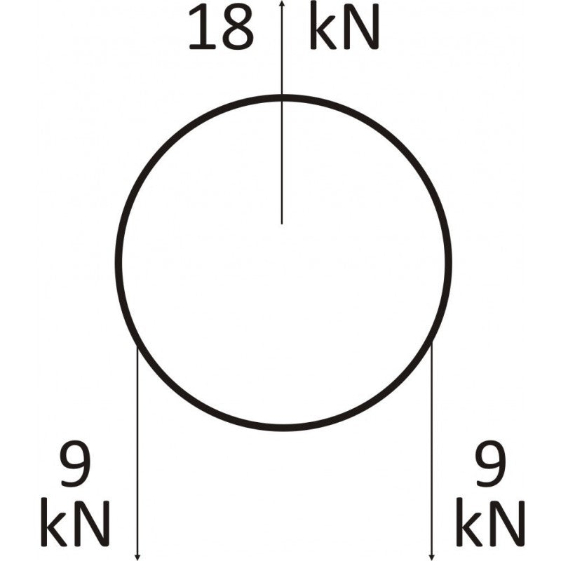 Einfache Seilrolle mit festem Flansch