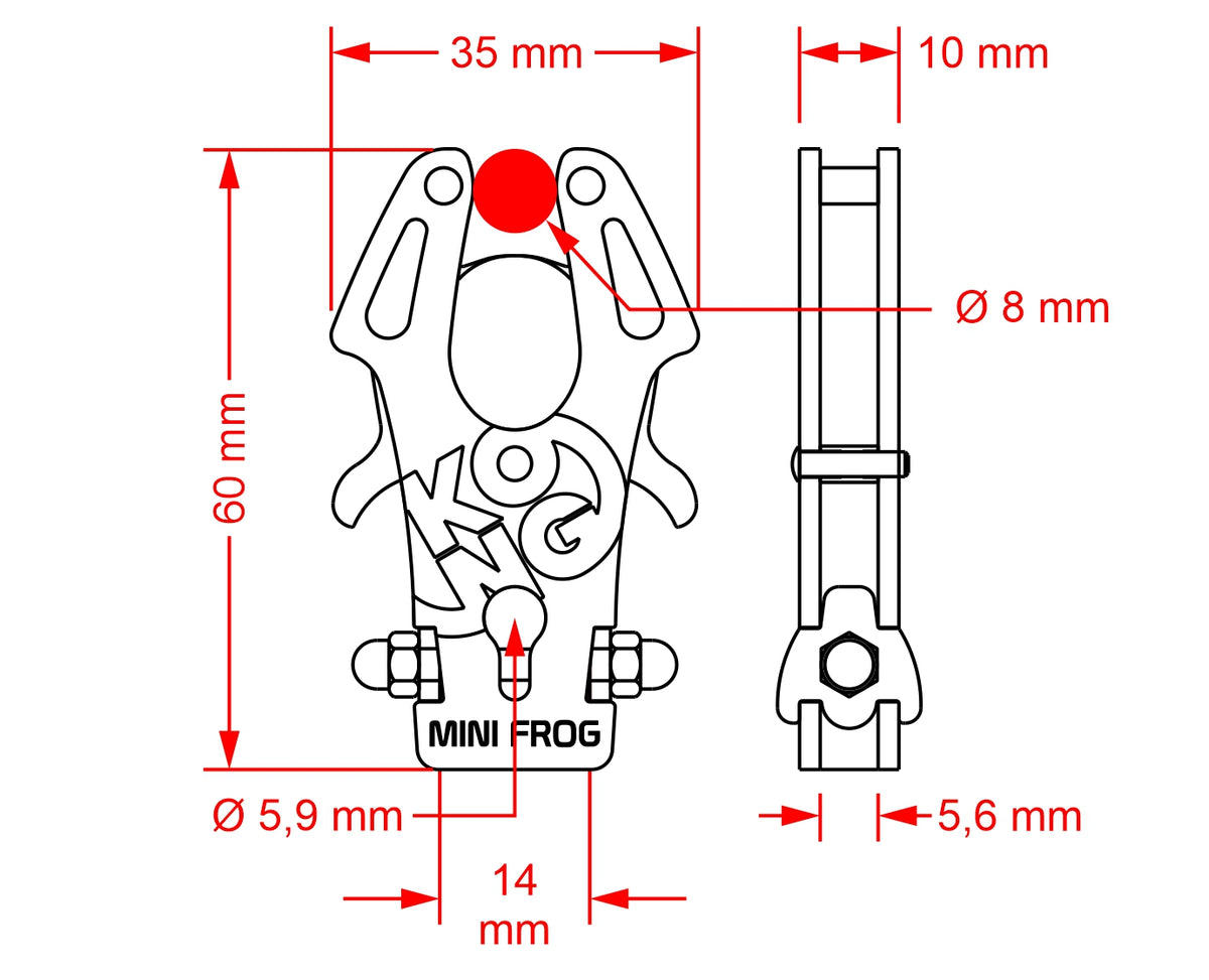 KONG Mini Frog – Produktansicht 7