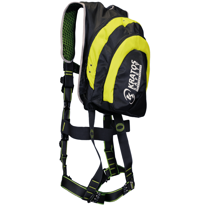 KRATOS SAFETY ADVENTURE – Auffanggurt mit Rucksack – Produktansicht