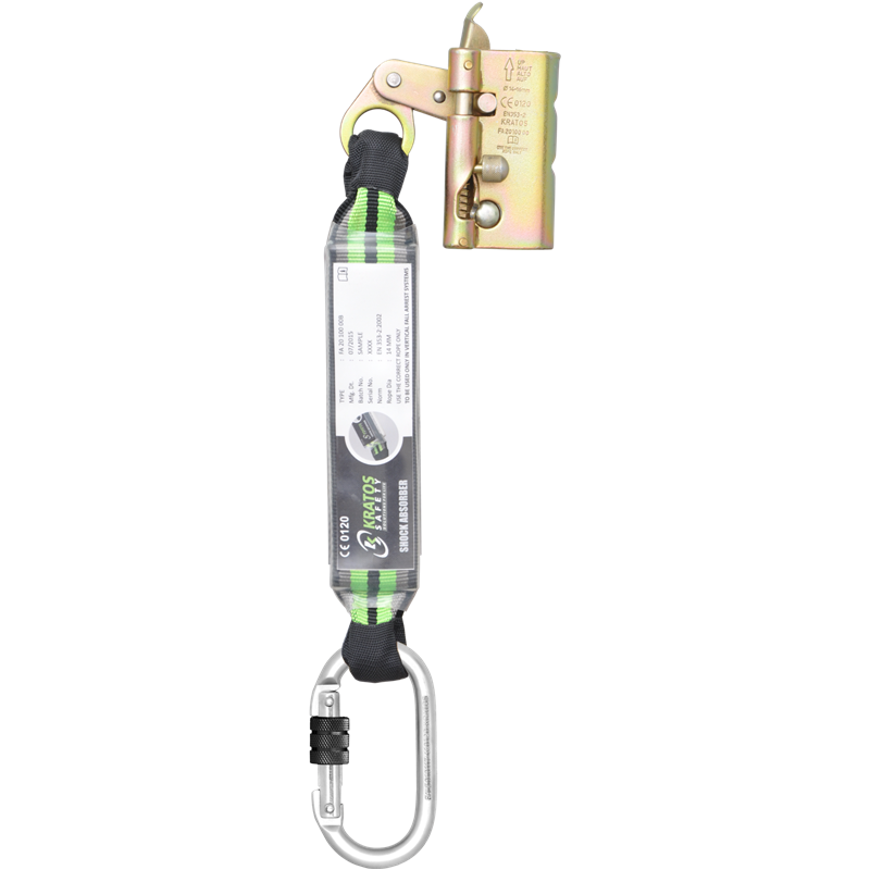 KRATOS SAFETY LOFTY-A, Mitlaufendes Auffanggerät für gedrehtes Seil mit 14-16 mm Durchmesser mit Bandfalldämpfer – FA2010000B