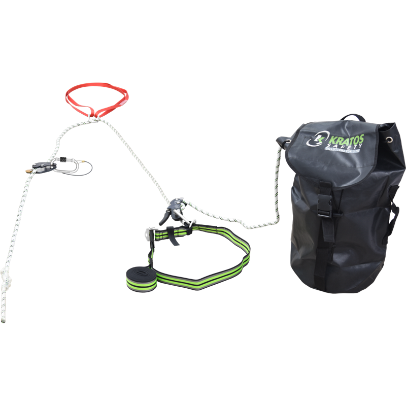 KRATOS SAFETY 2 in 1 Auffangsystem mit integriertem Rettungssystem, 50 m – FA2011350