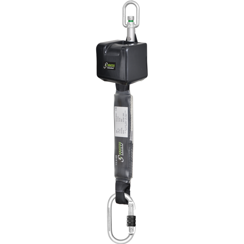 KRATOS SAFETY VORAS Höhensicherungsgerät mit Gurtband Breite 50 mm, Länge 2,50 m – FA2030002