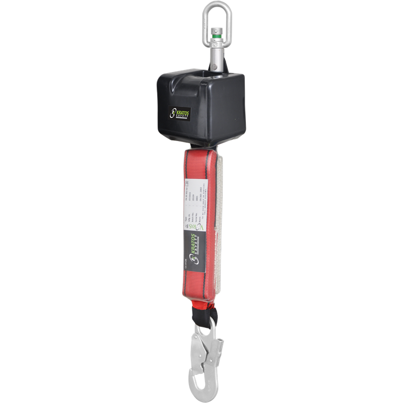 KRATOS SAFETY VORAS F2 Höhensicherungsgerät mit Gurtband Breite 50 mm, Länge 2 m - Verwendbar bei Sturzfaktor 2 (maximal 1,8 m) – FA2030202