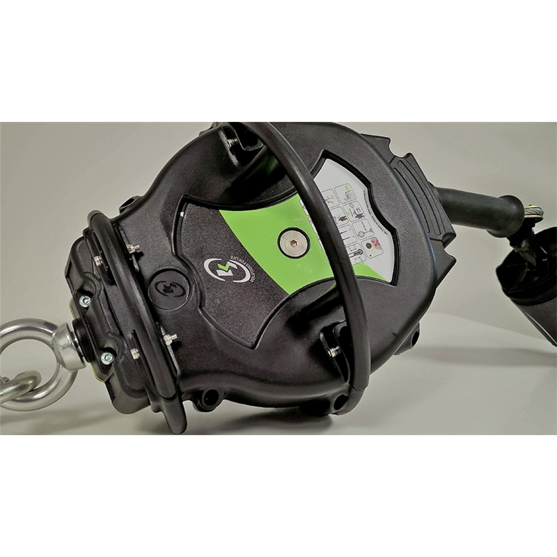 KRATOS SAFETY HELIXON-S Absturzsicherung mit automatischem Rückzug an Drahtseilaus verzinktem Stahl 7 m bereits ausgerüstet mit Exoskelett – FA2040207EXO