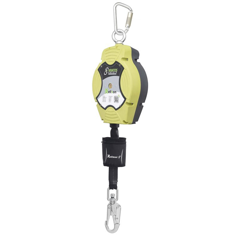 KRATOS SAFETY HELIXON-S Polyestergurtband, Höhensicherungsgerät mit automatischem Rückzug 12 m, für vertikaler und horizontaler Gebrauch – FA2050412