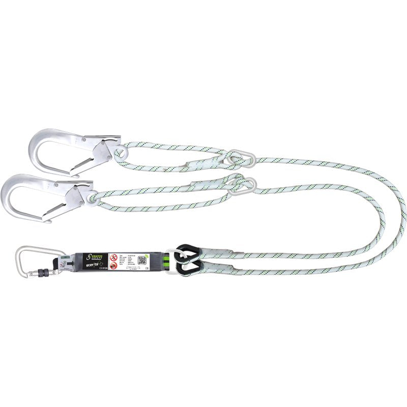 KRATOS SAFETY CURIOSITY – Längenverstellbares Y-Verbindungsmittel mit Falldämpfer – 1,40–2 m – FA3061420