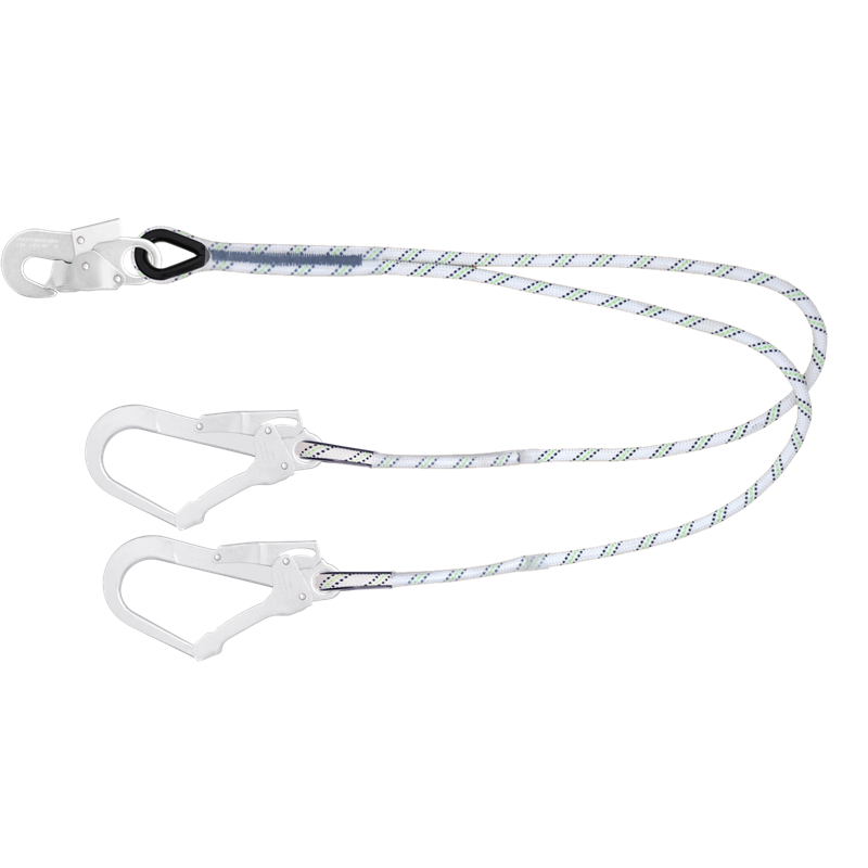 KRATOS SAFETY Y-Kernmantel-Verbindungsmittel mit Stahlhaken – 1,00 m – FA4060010