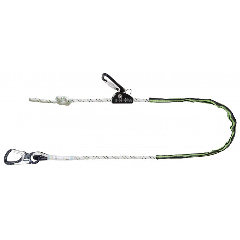KRATOS SAFETY ASTRA – Kernmantel-Positionierer mit Aluminium-Seilkürzer – 2,00 m – FA4090820