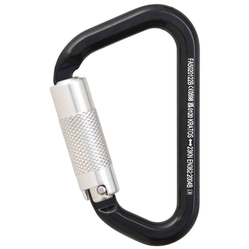 KRATOS SAFETY FA5020122B – Aluminiumkarabiner Twist-Lock Keylock – 20 mm