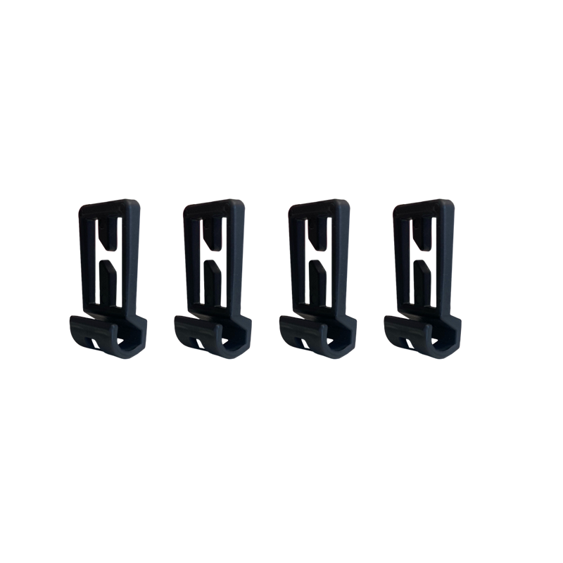 KRATOS SAFETY Helmclips für KS Light Stirnlampen – 4er-Set